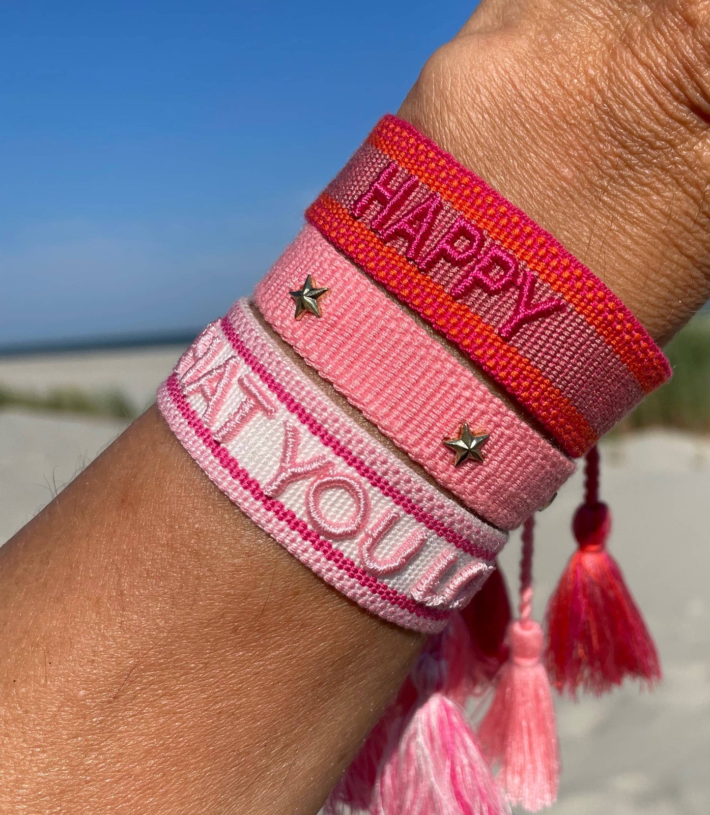 Parsley & Pepper - Do what you Love armband wit/ roze
