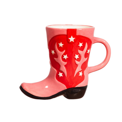 Sass & Belle - Cowboylaarsvormige Mok Rood