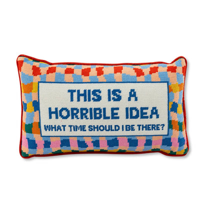 Furbish Studio - Needlepoint kussen Bad Idea