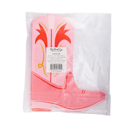 My Mind’s Eye - Paper napkins shaped like a boot