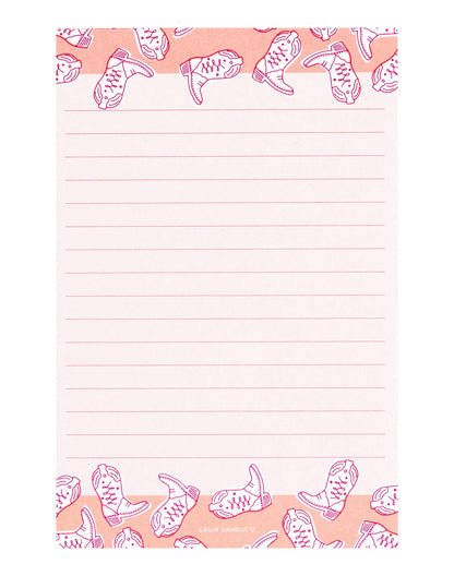 Callie Danielle - Western Cowgirl Boots blocco note