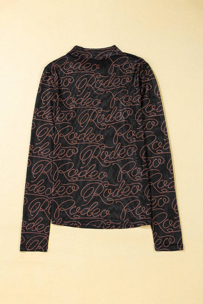 Pretty Bash - Western Rodeo Mesh-Top Langarm