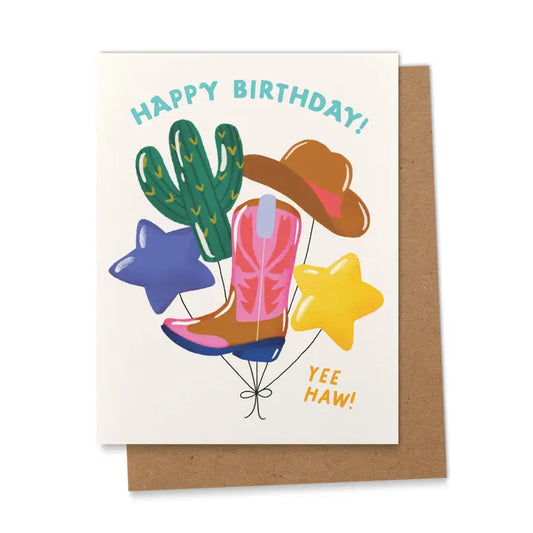 Ana Peake - Wenskaart Birthday cowboy