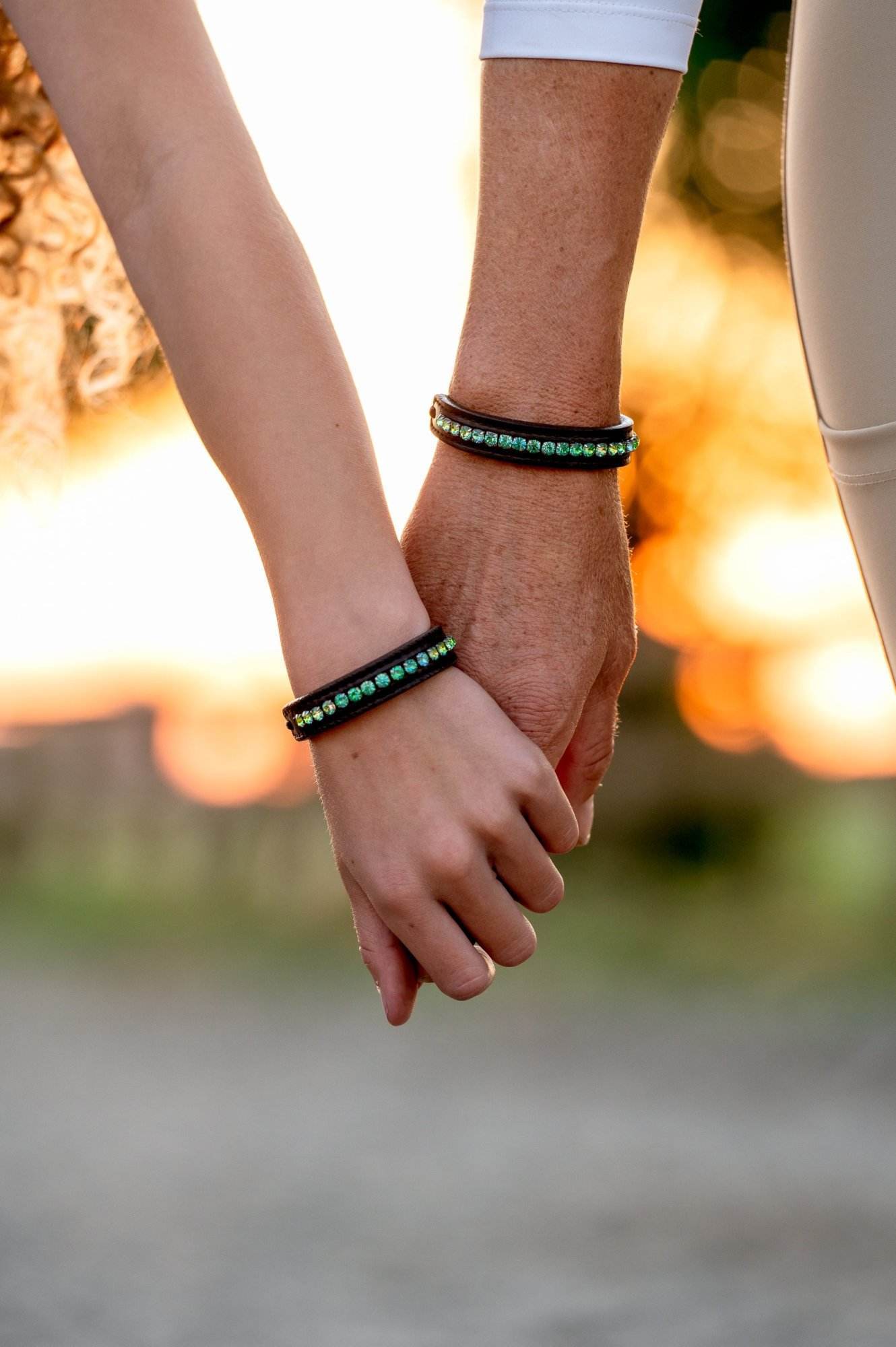 Vísolde - Armband Feline Donkergroen