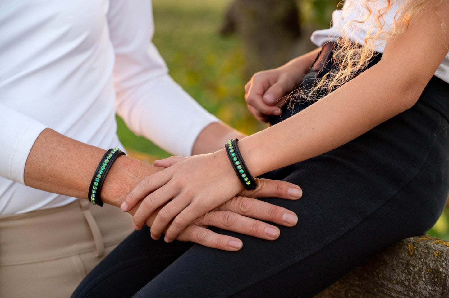 Vísolde - Armband Feline Donkergroen