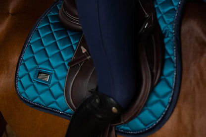 Equestrian Stockholm - Aurora Blues - Jump Saddle Pad springzadeldek
