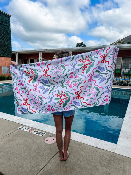 Pierce & Pine - Sneldrogende Handdoek Multi Floral