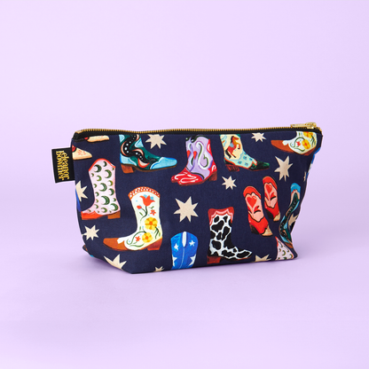 Eleanor Bowmer - Astuccio portaoggetti con zip borsa da toilette Cowboy Boots