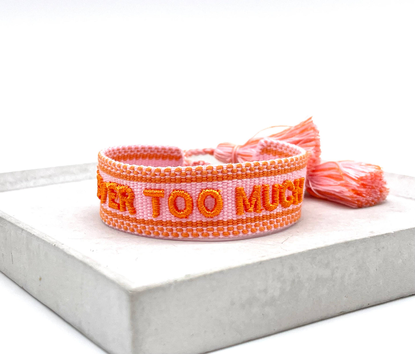 Parsley & Pepper - Never Too Much armband roze/ oranje