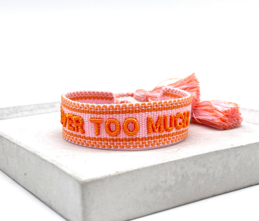 Parsley & Pepper - Never Too Much armband roze/ oranje