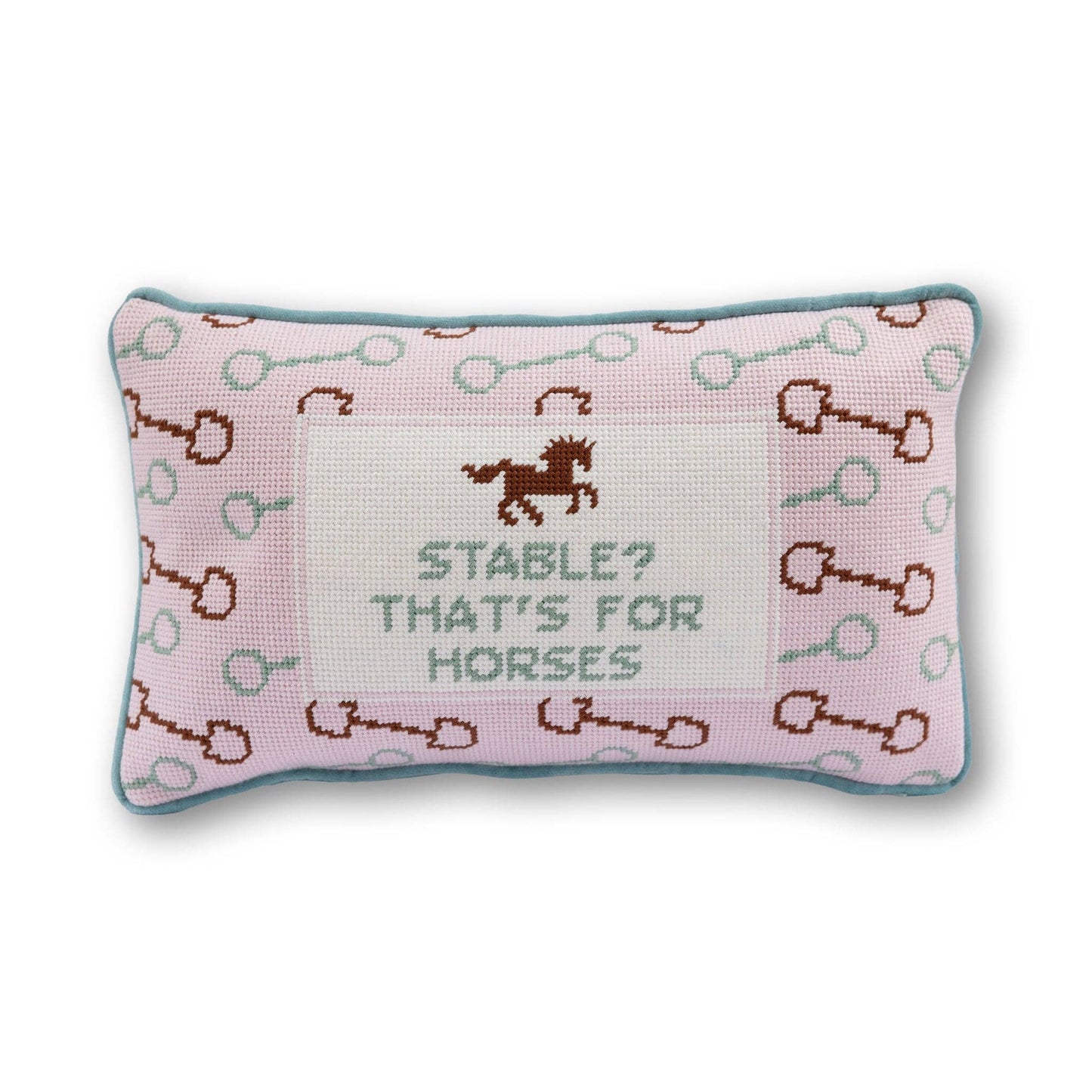 Furbish Studio - Embroidered cushion Stable
