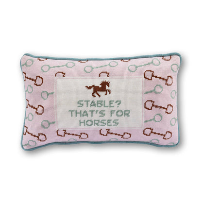 Furbish Studio - Besticktes Kissen Stable