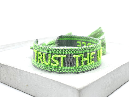 Parsley & Pepper - Trust the Universe armband grijs/ lime
