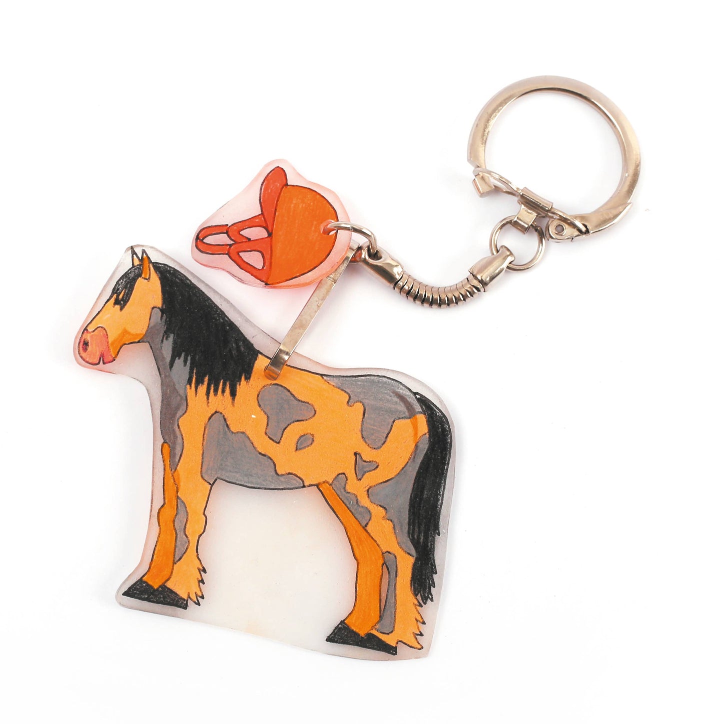 Graine Creative - Paarden krimppapier plastic sleutelhangers maken
