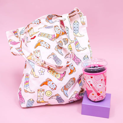 Callie Danielle - Western Cowgirl Boots tote bag