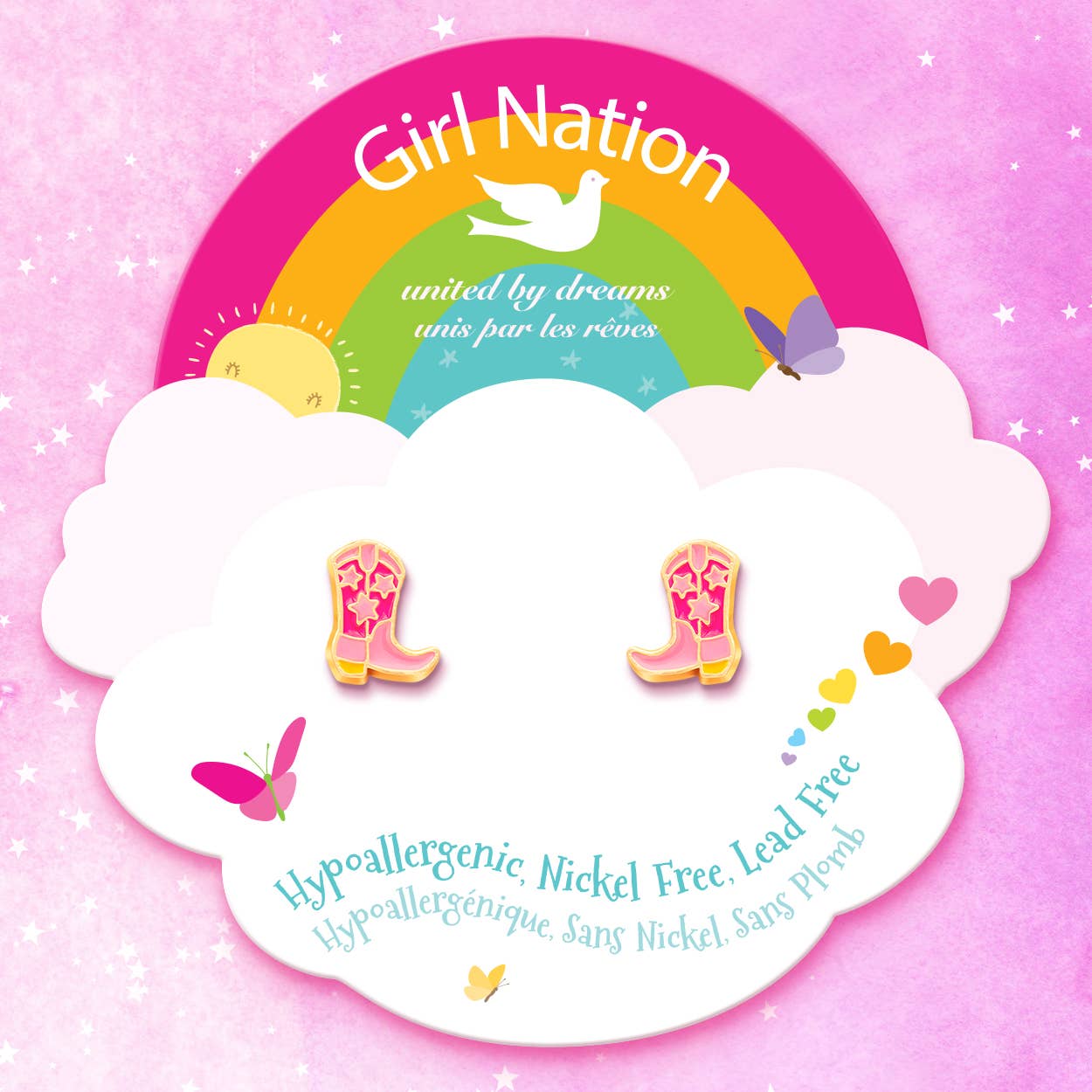 Girl Nation - Boot Scootin' Cutie Western Cowgirl Oorbellen