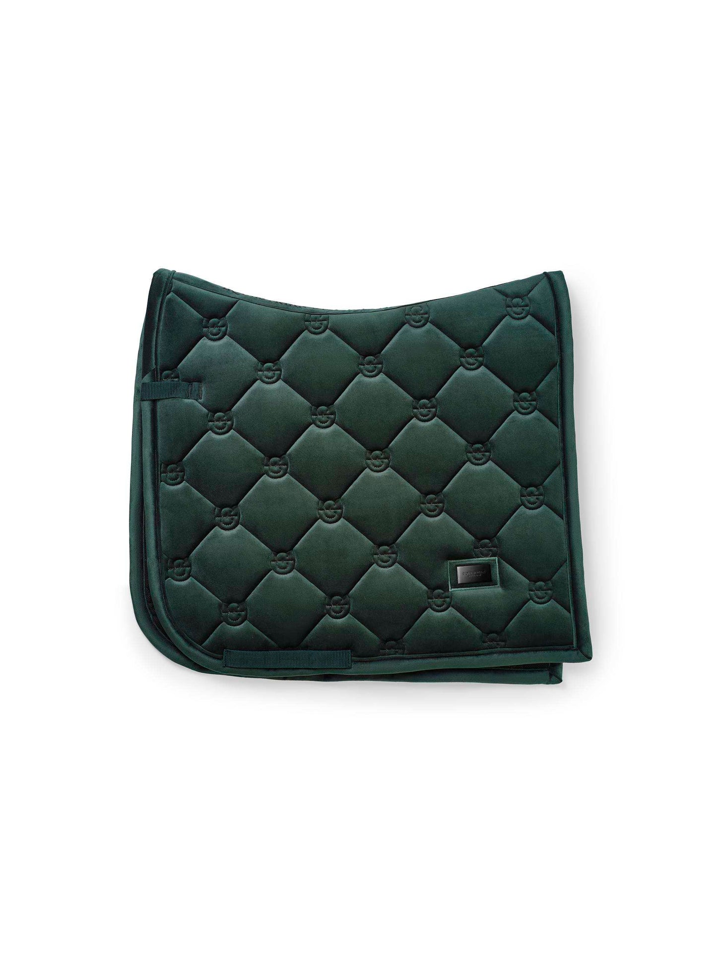 Equestrian Stockholm - FW26 Sycamore Green - Dressage Saddle Pad Velvet dressuurzadeldek