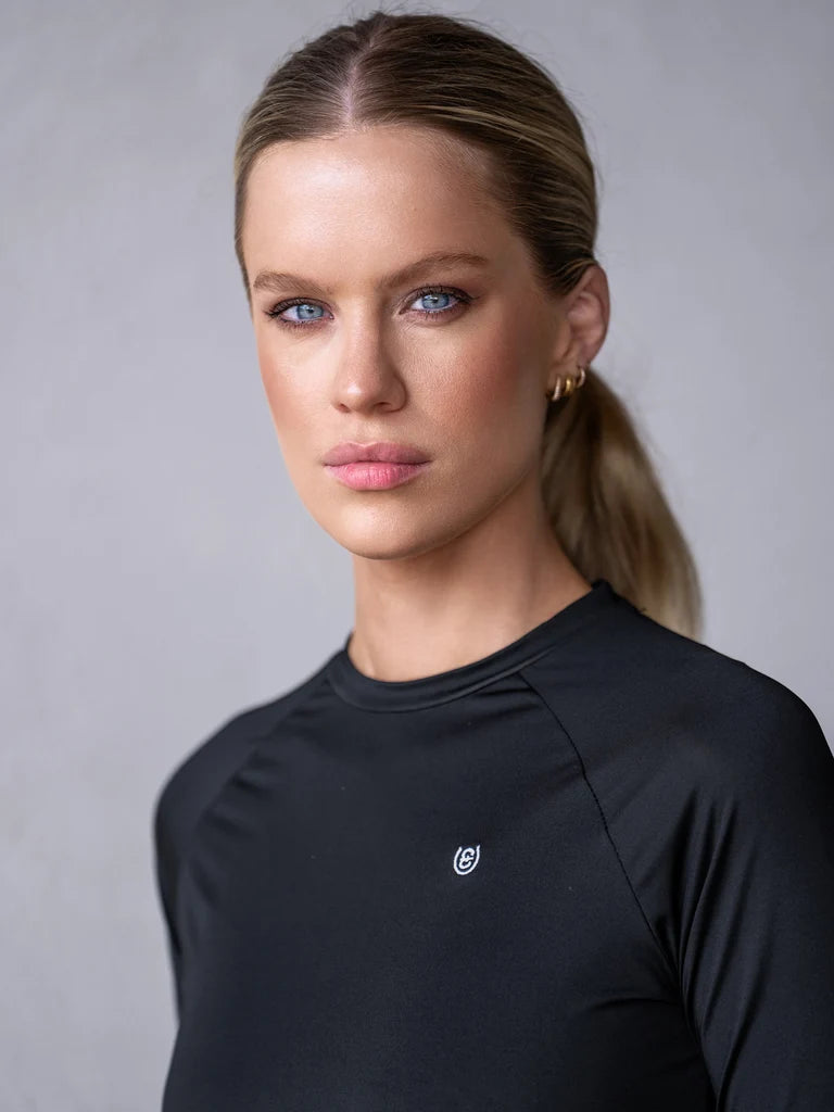 Equestrian Stockholm - Core Collection - Black Dynamic Base Layer haut d’équitation à manches longues