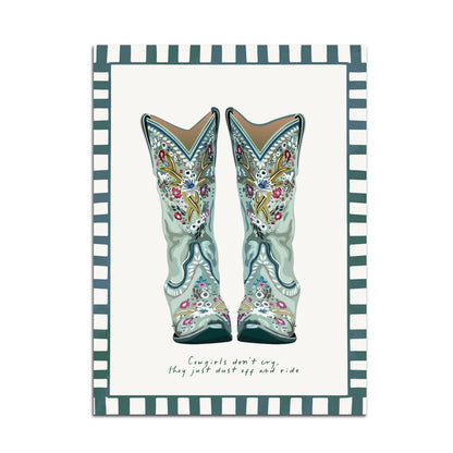 Seven Icons - Kunstdruk Print Cowgirls don't cry A4/A3/A2