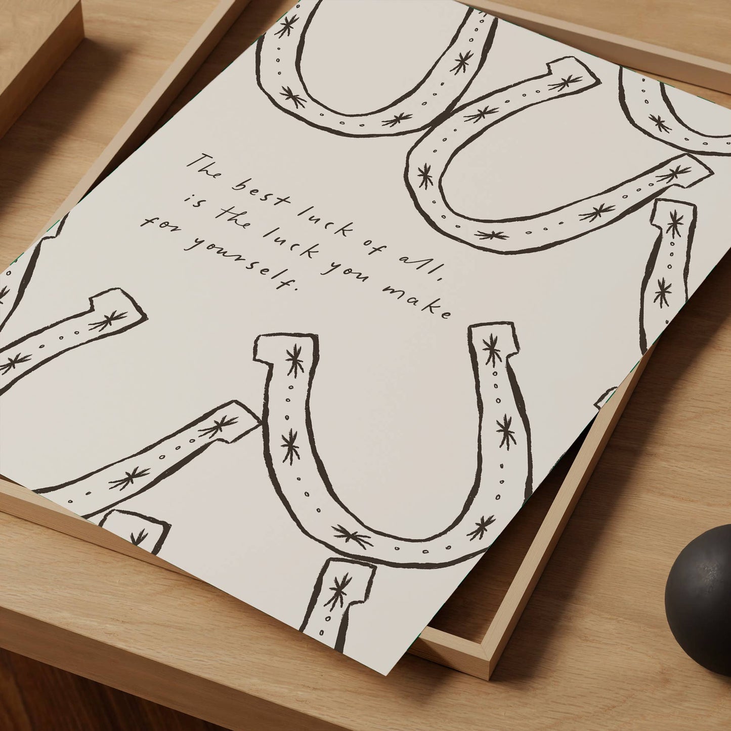 Seven Icons - Kunstdruk Print hoefijzer The best luck of all Poster