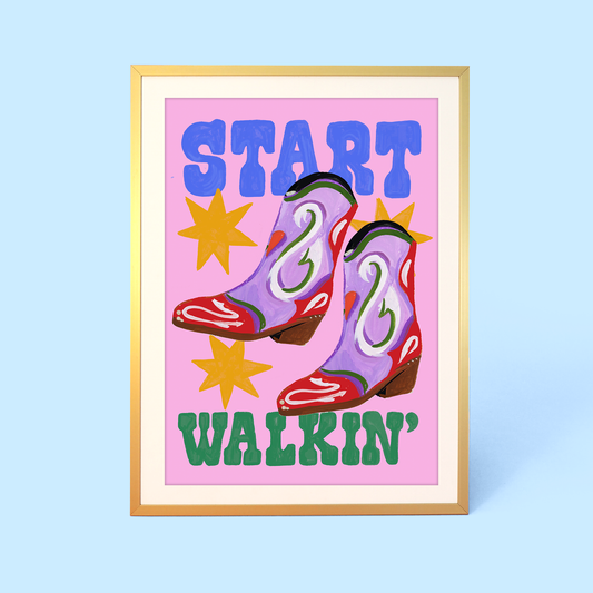 Eleanor Bowmer - Start Walkin' Print Poster