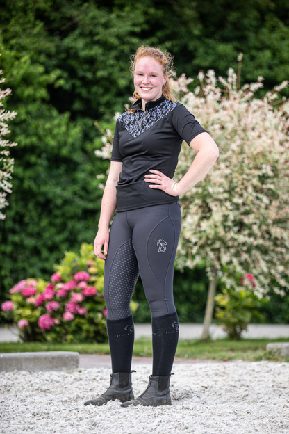 Donqui Baselayer short sleeve  logo Black