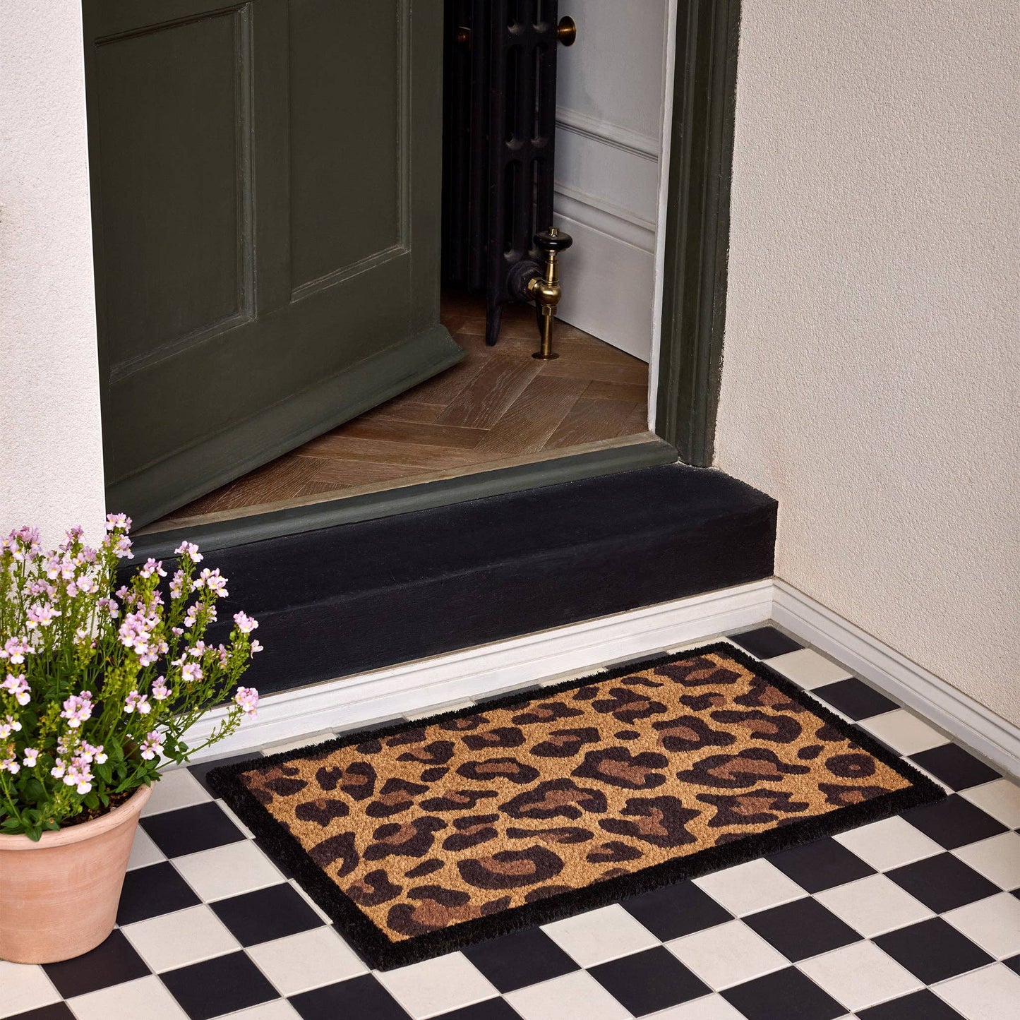 Phoenox Textiles - Paillasson My Mat Leopard Border en coco