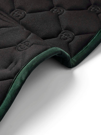 Equestrian Stockholm - FW26 Sycamore Green - Dressage Saddle Pad Velvet dressuurzadeldek