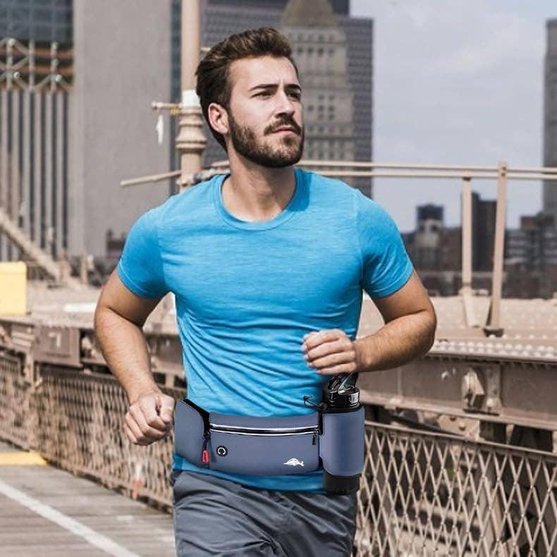 Wandf - Sac banane de sport extérieur avec porte-bouteille