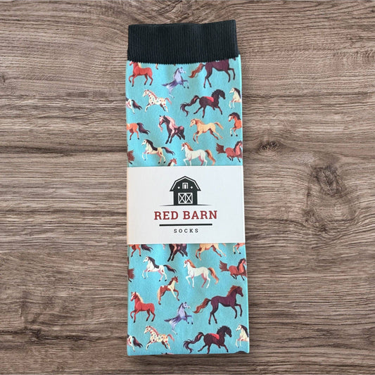 Red Barn - Chaussettes bottes Horsin' Around pour l'équitation PETITE !