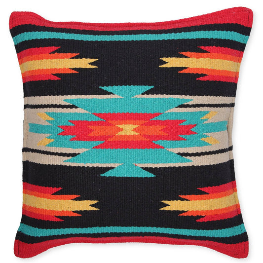 El Paso - Southwest eigentijdse kussensloop zwart/oranje #17