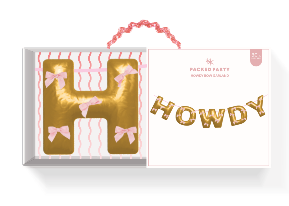 Packed Party - Howdy foliebalonnen Ballonbanner