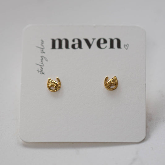 Maven - Barn hoefijzer oorknopjes