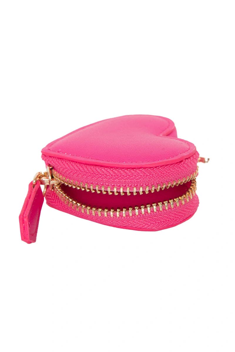 Katydid - Portemonnee muntenzakje Roze hartje