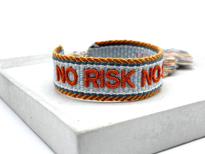 Parsley & Pepper - No Risk, No Story Armband Hellblau/Orange