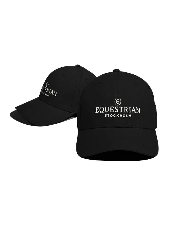 Equestrian Stockholm - Core Collection - Casquette noire et blanche pet