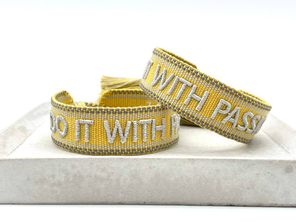 Parsley & Pepper - Do it with Passion armband geel/ zand