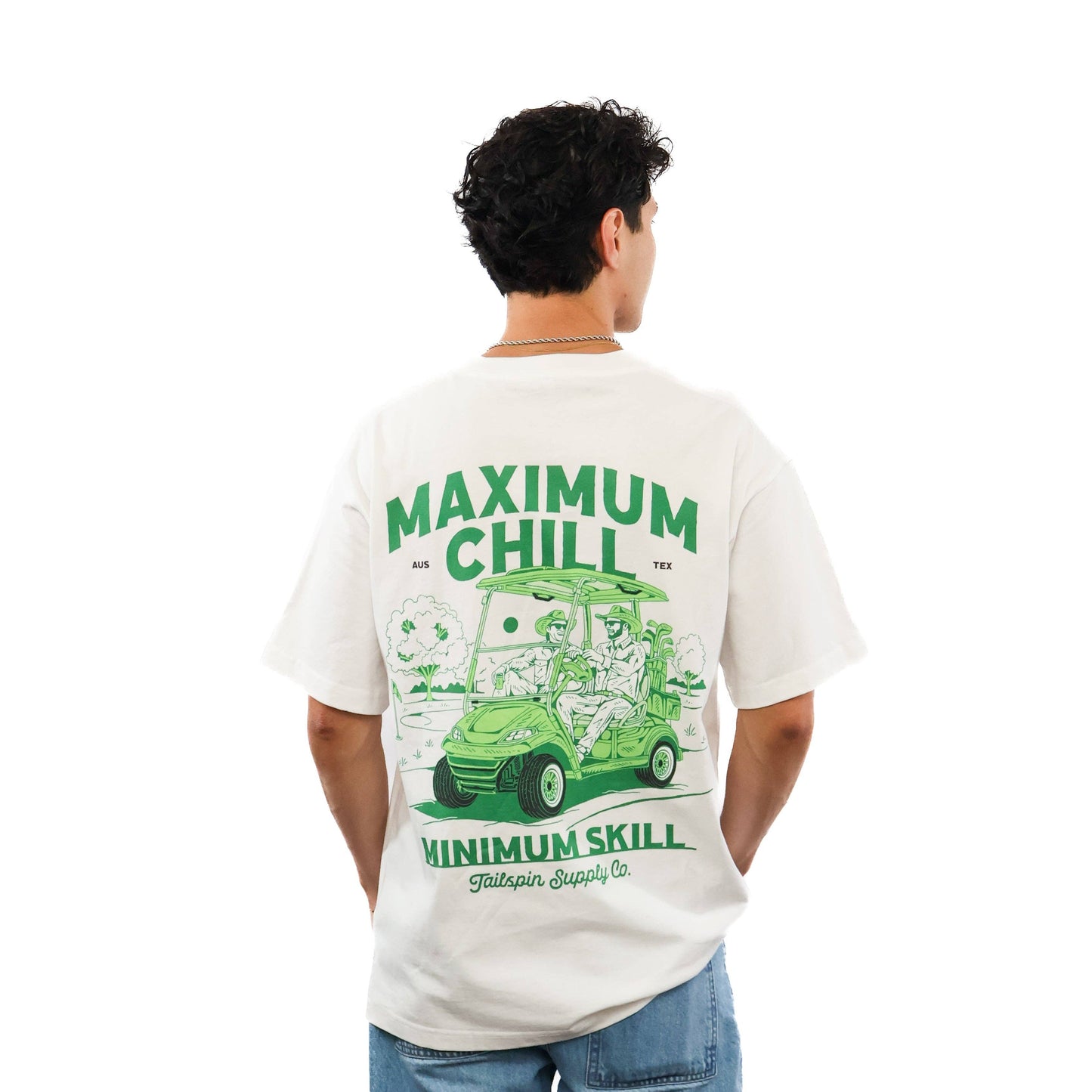 Tailspin - Maximum Chill wit Unisex-Shirt mit grünem Aufdruck