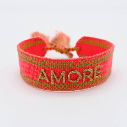 Parsley & pepper - Amore armband oranje/ goud