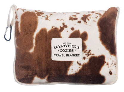 Linen Mart - Cozies Reisedecke Fleecedecke Kuhmuster
