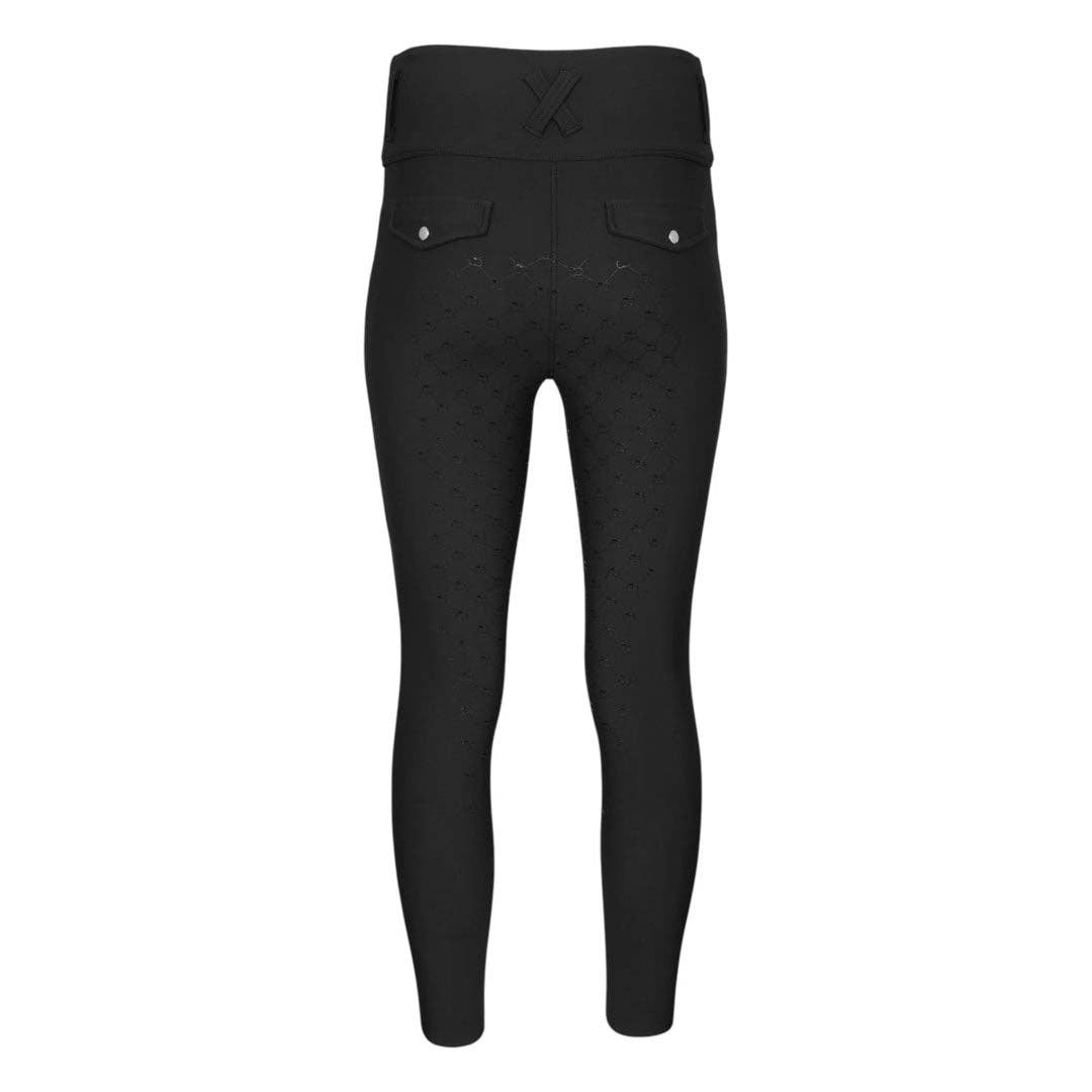Dapplebay - Winter Essential Full Seat Tights zwart warme fleece rijlegging