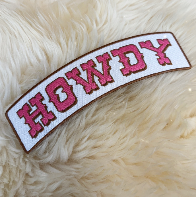 Wildflower Co - Pink Cowgirl western XL rugpatches Laarzen/ Howdy