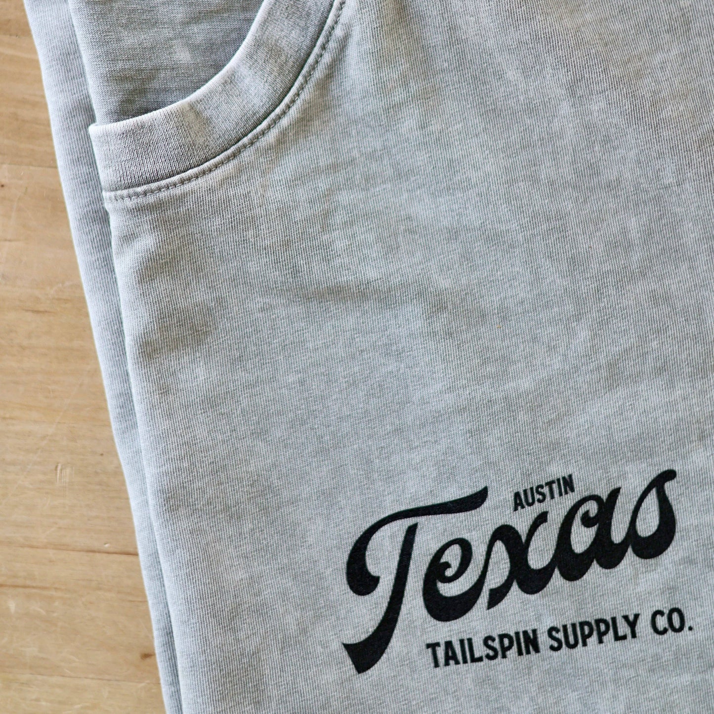 Tailspin - T-shirt unisexe gris clair Longhorn Country Austin Texas
