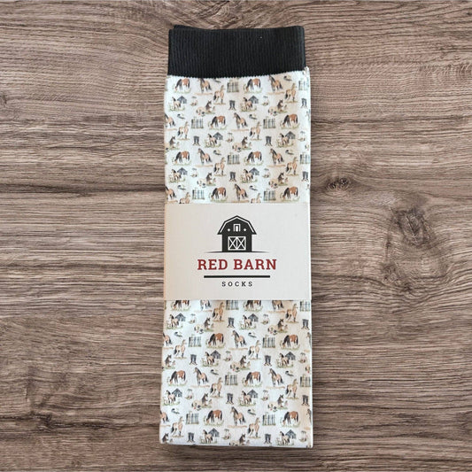 Red Barn - Chaussettes bottes Hay There Bestie pour l'équitation PETITE !