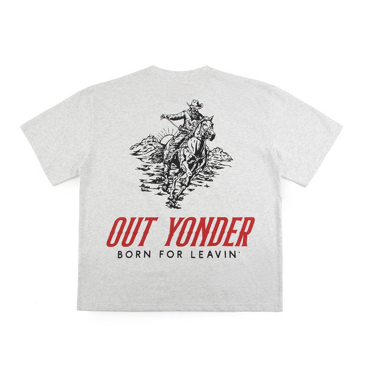 Out Yonder - Lone Ranger boxy gemêleerd T-shirt unisex