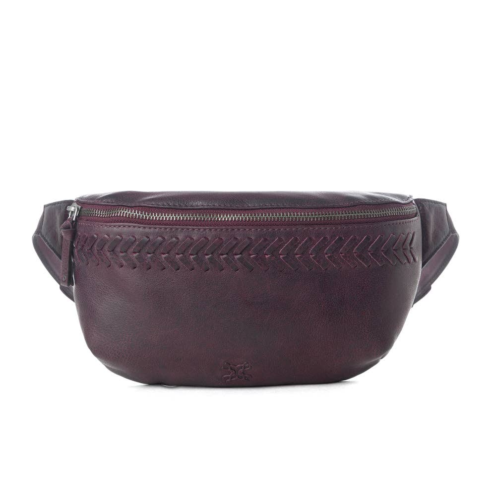 Myra Bag - Marsupio in pelle conciata Zidana Amarillo Wildrose Plum