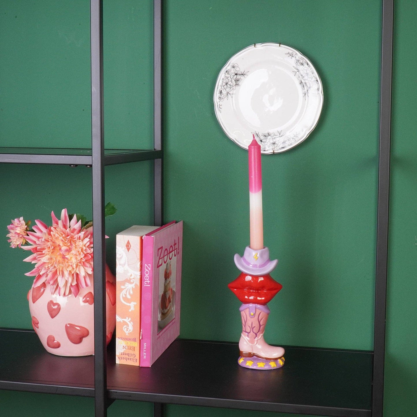 Housevitamin - Candle Holder Boot/Lip/Hat Pink/Red/Lilac