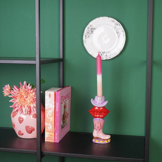 Housevitamin - Candle Holder Boot/Lip/Hat Pink/Red/Lilac