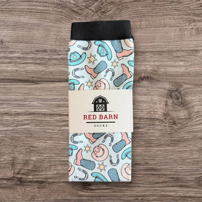 Red Barn - Stiefelsocken Cowpoke Charm Reitsocken PETITE!