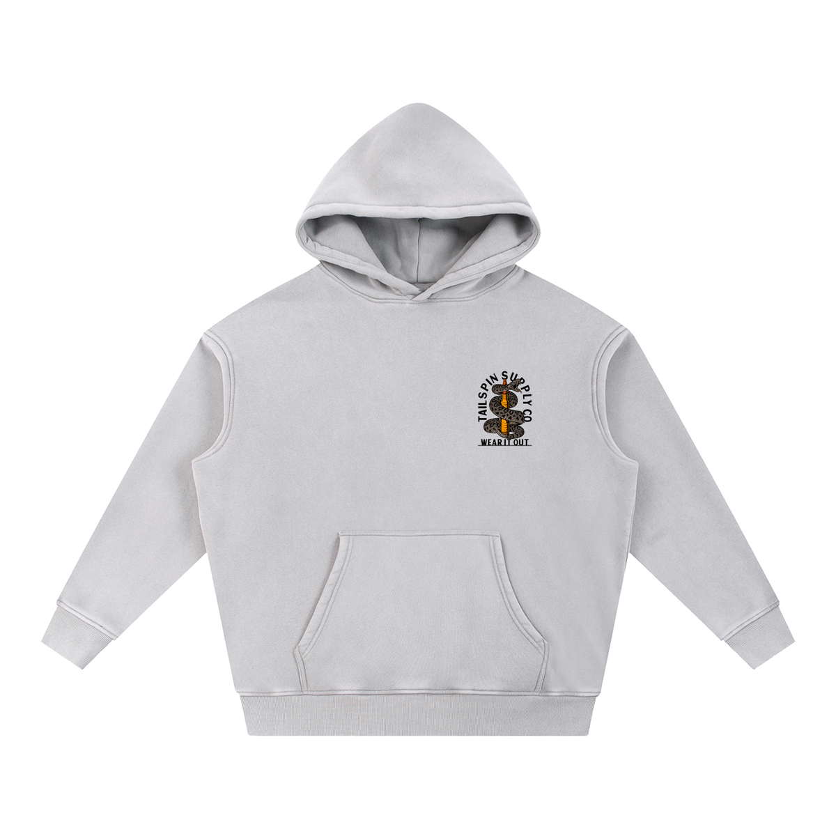 Tailspin - Wear It Out slangenprint oversized hoodie trui